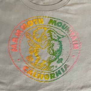 Vintage Mammoth Mountain, California, Cropped Tee Shirt - one size